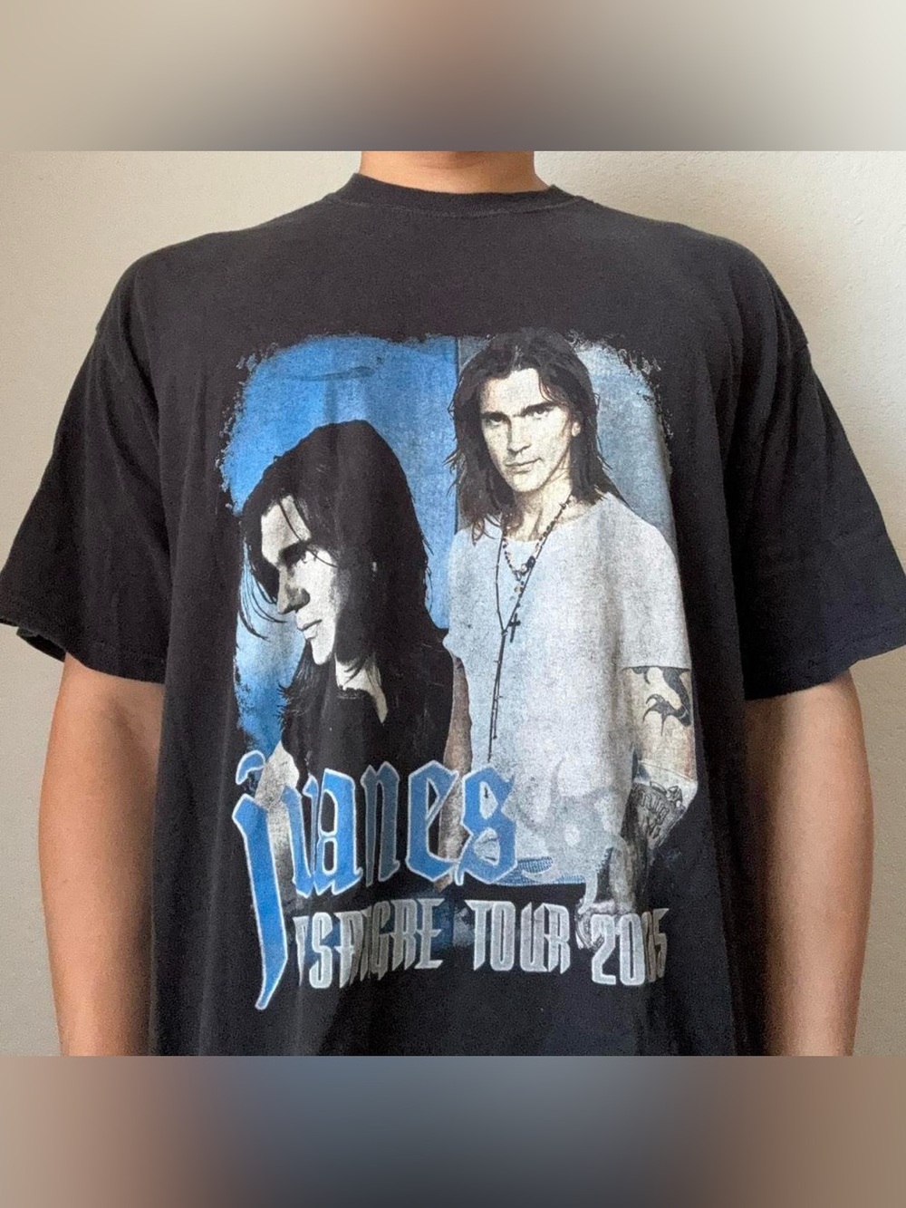 Vintage 2005 James Mi Sangre Tour Graphics Black Band Tee Shirt